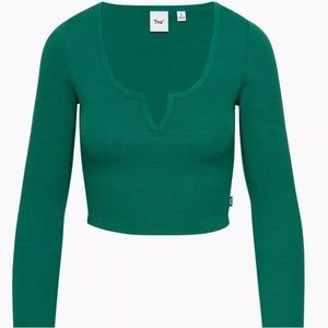 TNA wafflex scoopneck notch longsleeve